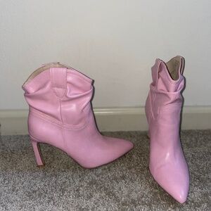 Pink boots